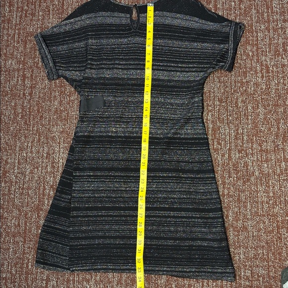 Intropia for Anthropologie Toby Metallic stripe short sleeve mini dress - Picture 13 of 15